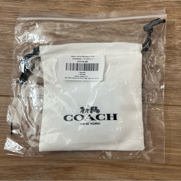 NEW Coach Gold Charm Bracelet - Picture 3 of 5